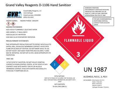 Main Label (Gvr Hand Sanitizer Label 55gal)
